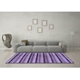 thumbnail image 3 of Ahgly Company Machine Washable Indoor Rectangle Abstract Blue Modern Area Rugs, 2' x 4', 3 of 4