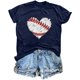 thumbnail image 1 of Mujeres Impreso Casual Top, Manga Corta Crew Cuello Blusa para la Primavera Y el Verano Desgaste, Ligero Imitación Algodón Moda Tee, 1 of 2