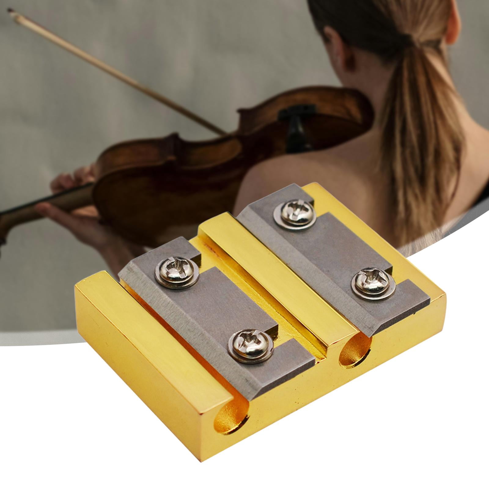QccHieUs Violin Peg Reels Shaver Metal Violin Making Tool for Beginners Professionals gold