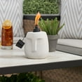 Better Homes & Gardens Ecru Face Tabletop Torch, White