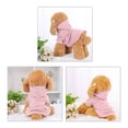 thumbnail image 2 of Sudadera para perro con capucha, ropa para mascotas de primavera/otoño/invierno, abrigo cálido, color rosa, talla S, 2 of 7