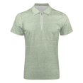 thumbnail image 4 of Cashel Linen Mint Green Men Zipper T-shirt Summer Casual Short Sleeve T-shirt Top, 4 of 7
