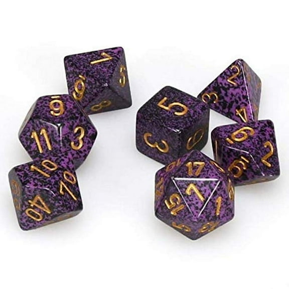 Chessex CHX25317 Dice-Speckled Hurricane Set