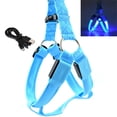 thumbnail image 3 of LED Dog Harness,USB Rechargeable Lighted Dog Harness,Comfortable Glow in Dark Dog Harness for Your Small Medium Large Dogs Night Safety Walking (Blue,S), 3 of 10
