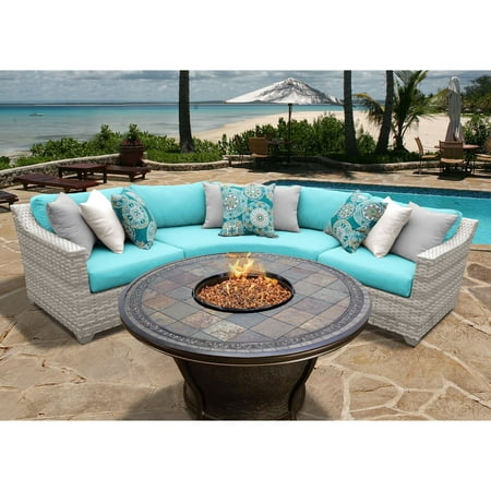 Tk Classics Fairmont 04d Wicker 4 Piece Fire Pit Patio Set