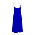 thumbnail image 5 of GHSOHS Beach Dresses for Women 2024 Vacation Vestidos Women's Dresses Womens Spaghetti Strap Flowing Long Slip Dress Wedding Guest Dresses Formal Dress Long Party Dress Blue Dress, 5 of 5