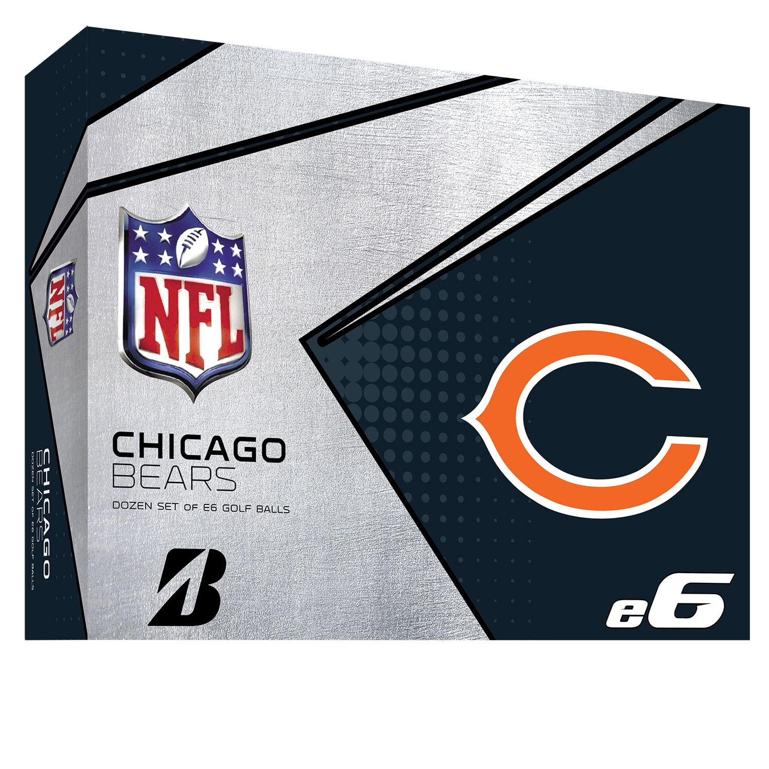 Bridgestone Golf e6 Chicago Bears Golf Balls, 12 Pack