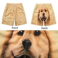 thumbnail image 5 of JHIALG 3D Dog Head Shorts, Men's Pajama Pants Golden Retriever Sleep Shorts, Funny Men's Quick Dry Athleisure Pants E7N2, 5 of 8