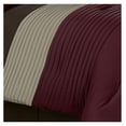 thumbnail image 3 of WIixle Loft 8-Piece Luxury Striped Comforter Set (King, Burgundy/Coffee/Brown), 3 of 7