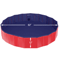 thumbnail image 5 of Yaheetech Foldable Pet Swimming Pool Dogs/Cats Bath Tub PVC Water Pond Portable Wash Tub,63'', Red, 5 of 8