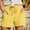 17-Yellow, variant on SELONE Shorts for Women Linen Blend Mid Rise with Pockets Cotton Linen Athletic Pants Short Length Baggy Straight Leg Casual Pants Purple L