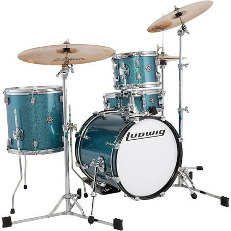 Ludwig Breakbeats by Questlove 4-Piece Shell Pack Azure Sparkle