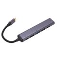 thumbnail image 2 of USB C Hub 6 in 1 Splitter Docking Station Male to High Definition Multimedia Interface 3 USB PD 100W, 2 of 8