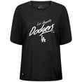 thumbnail image 2 of Women's Levelwear Black Los Angeles Dodgers Bloom Sizzle T-Shirt, 2 of 3