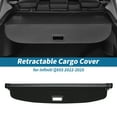 thumbnail image 2 of Retractable Cargo Cover for Infiniti QX55 2022-2025 Rear Trunk Luggage Security Shield Shade Privacy Screen Cover Parcel Shelf Waterproof Black, 2 of 7