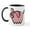 White/Black Inside, variant on CafePress - Cute Cartoon Pig Mug - 11 oz Ceramic Mug - Novelty Coffee Tea Cup