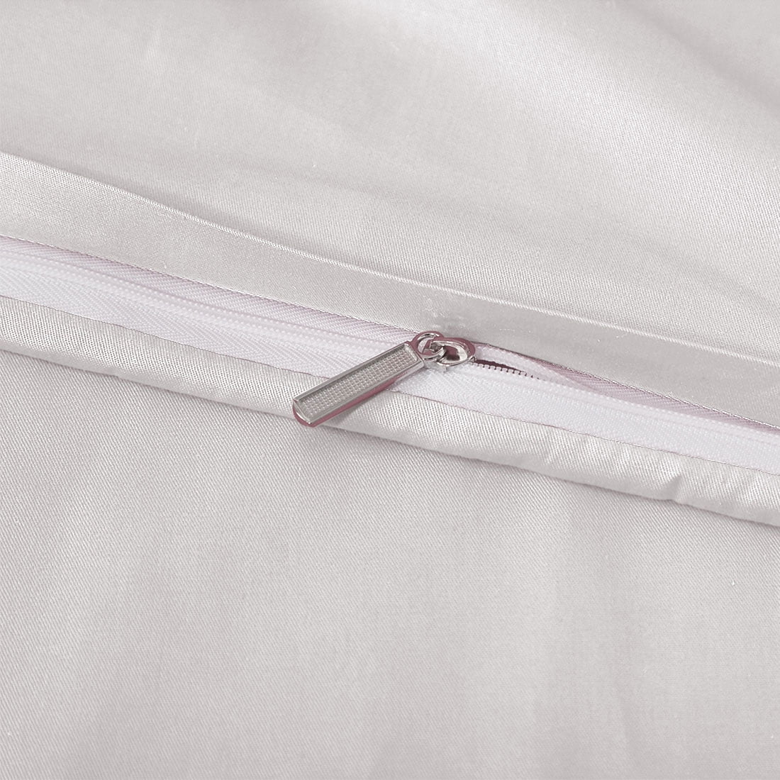 Unique Bargains Pillowcases 2 Pack 100% Cotton Body Pillow Covers Silver Gray 20" x 60"
