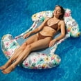 thumbnail image 1 of Tumbona inflable con diseño de flamencos Woifunu para piscina, 1 of 9