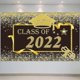 thumbnail image 1 of Class Of 2022 Decorations Congratulations Graduate 2022 Banner - Congrats Grad Backdrop for Celebrate Graduation Party, 70.9x43.4 inch, Black and Gold, 1 of 4