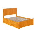 thumbnail image 3 of Atlantic Furniture Nantucket Full Platform Bed with Trundle in Caramel, 3 of 8