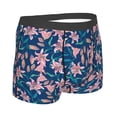 thumbnail image 4 of Uemuo Lilies Flowers Pattern Men's Boxer Briefs,Trunk Anti-Chafing,Comfortable, Durable, and Stylish Underwear-X-Large, 4 of 9