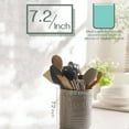 thumbnail image 6 of DOWAN 7.2*6.2in Ceramic Utensil Holder with Protection Crock Mat, Large Porcelain Utensil Crock for Kitchen Countertop, Round Utensil Organizer for Spatula, Grey, 6 of 6