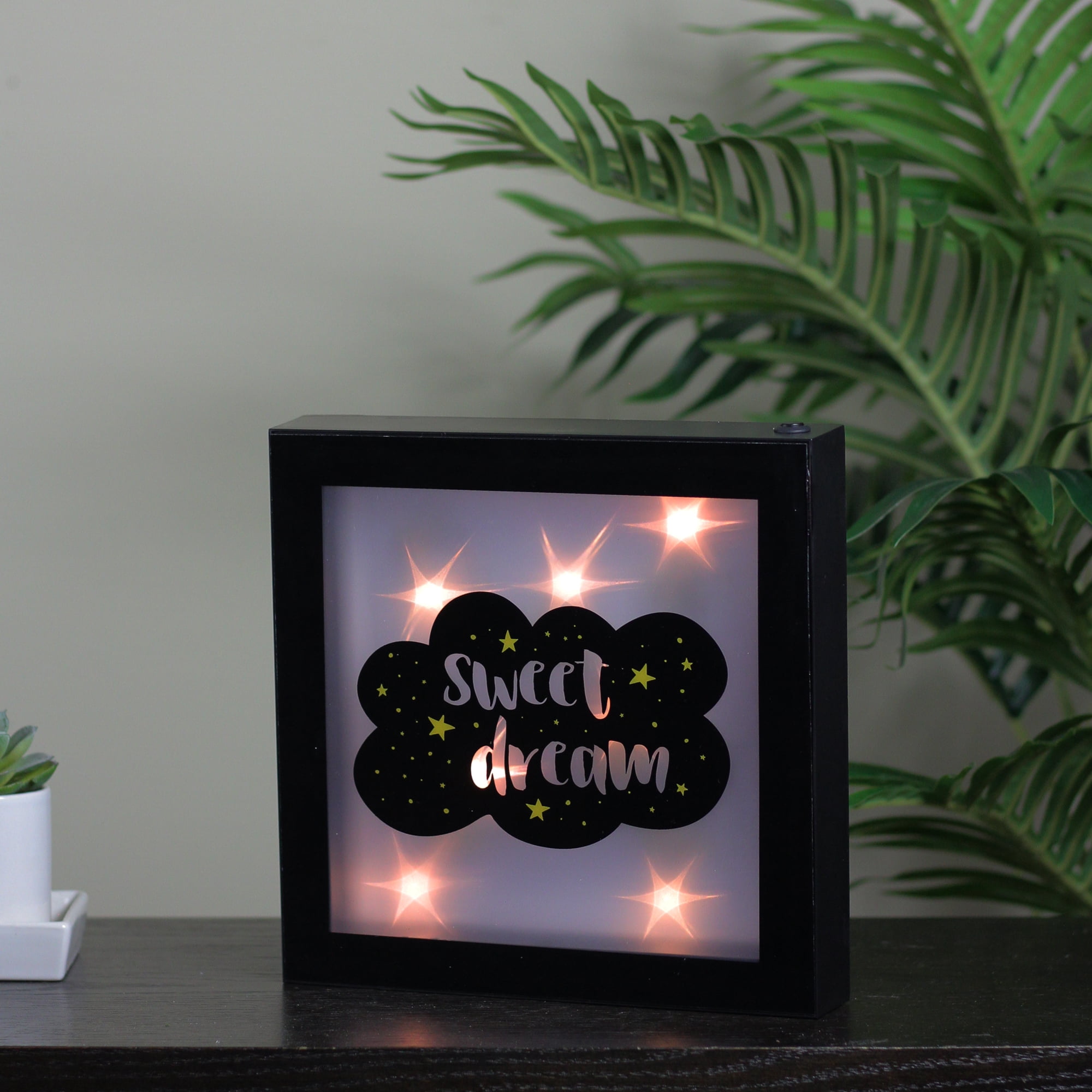 Northlight Battery Operated Sweet Dream Framed Light Box