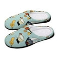 thumbnail image 5 of Characters Cuphead Show Fuzzy Cotton Slippers For Mens Winter Cotton Lightweight Anti-slip Rubber Sole Slippers House Open Back Slippers Closed Toe Slippers, 5 of 9