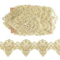 thumbnail image 3 of 5 Yards Lace Trim 3.15 Inch Wide Sewing Lace Ribbon Edging Trimmings Sequin Lace Craft Lace Edge, 3 of 8