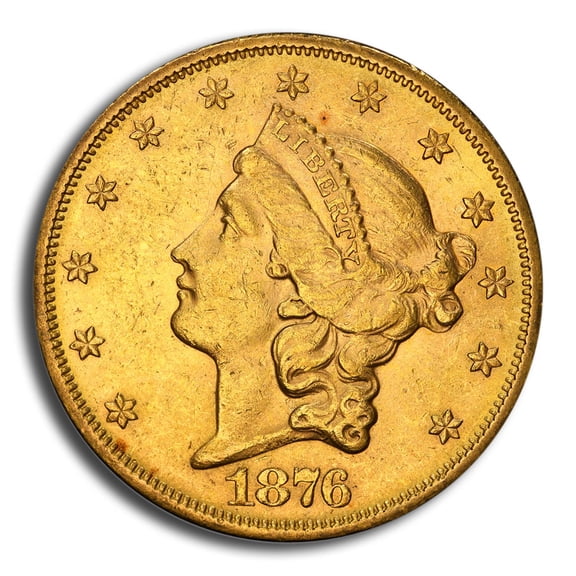 1876-S $20 Liberty Gold Double Eagle MS-61 PCGS