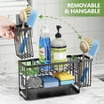 thumbnail image 2 of Moforoco 2 Tier Kitchen Sink Caddy Organzier Rack with Flexible Dish Brush Holder,Sponge Holder for Kitchen Sink Countertop Organization Storage,Home Decor Accessories Essentials Stainless Steel, 2 of 7