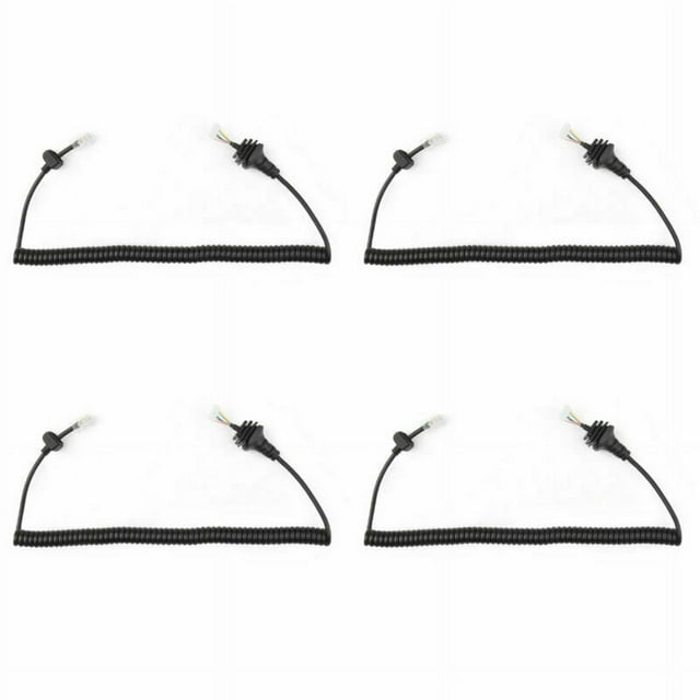 4Pcs Mic Microphone Cable Line For HM-152 ICOM Radio IC-2200H 2720 IC-7000 2820H