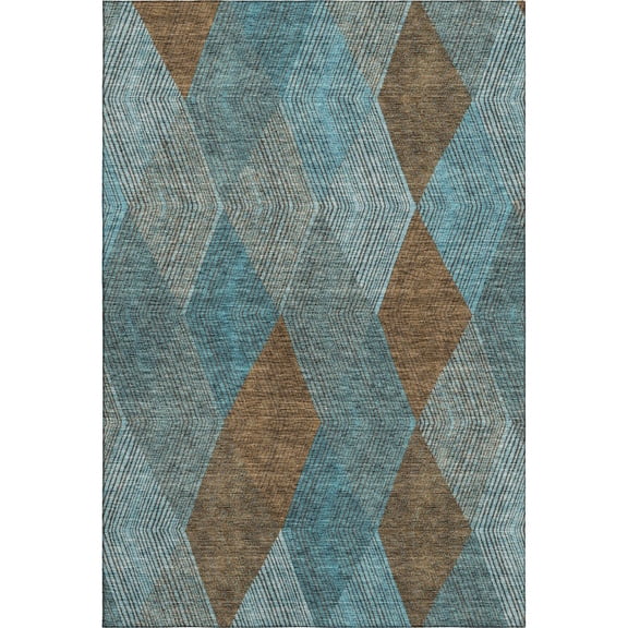 Dalyn Rugs Premium Machine Washable Mayfield AMF962 Teal 2'6" x 3'10" Rug