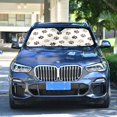 thumbnail image 4 of GZHJMY Cat Paw Dog Paw Car Windshield Sunshade Front Auto Sun Shield Shade Visor Vehicle Accessories, 55" × 27.6"（103）, 4 of 7