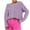 Purple, variant on IROINNID Womens Sweater Boat Neck Pullover Sweater Solid Color Leisure Mid-Length Long Sleeve Fashion Sweater Autumn and Winter Sweater