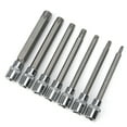 thumbnail image 4 of Llave de vaso Bit, 7pcs/set Extra Long Star Hex Bit Socket Kit T25-60 3/8in Square Drive con caja de herramientas para reparación de automóviles, 4 of 5