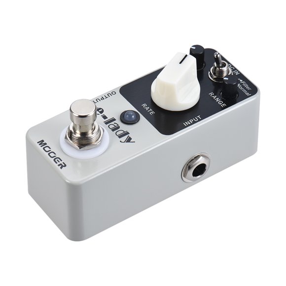 MOOER E-Lady Flanger Effect Pedal with Analog Edge Simulation, Metal Build, 1/4" Jack I/O, DC 9V Powered, Compact Design for Guitar Effects