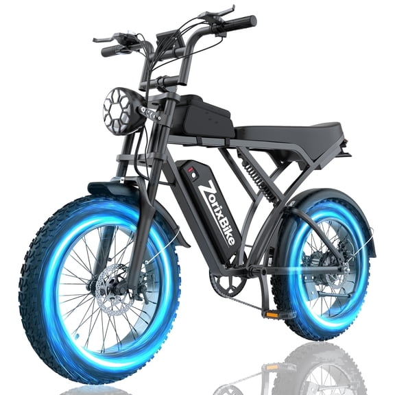Z6 Mini Electric Mountain Bike - Peak 1500W, 48V 15.6Ah battery, 20×4.0 wide tires, max speed 31 mph, mechanical disc brakes, UL2849 certified, Age 15