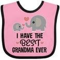 thumbnail image 3 of Inktastic Grandkids Best Grandma Ever Boys or Girls Baby Bib, 3 of 4