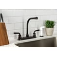 thumbnail image 4 of Kingston Brass KB715RXL Restoration 8-Inch Centerset Kitchen Faucet with White Sprayer, Oil Rubbed Bronze, 4 of 5