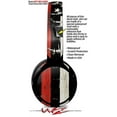 thumbnail image 2 of Skin Decal Wrap works with Original Beats Solo Pro Headphones Painted Faded and Cracked Red Line USA American Flag Skin Only BEATS NOT INCLUDED, 2 of 5