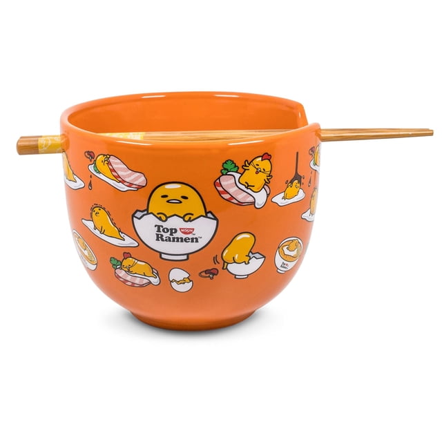 Juego de vajilla Silver Buffalo Gudetama Ramen, 600 ml, cerámica
