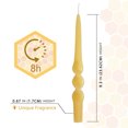 thumbnail image 2 of XINAOBAOLUO 9.3 inch beeswax Taper Candles Scented Candles Smokeless Candle Sticks Twisted Candles Pack of 2, 2 of 8