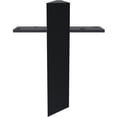 thumbnail image 2 of Ekena Millwork 2 1/2"W x 18"D Floating Steel Heavy Duty Wall Mount, Powder Coated Black, 2 of 10