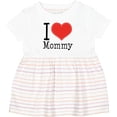 thumbnail image 3 of Inktastic I Love Mommy Heart Girls Baby Dress, 3 of 5