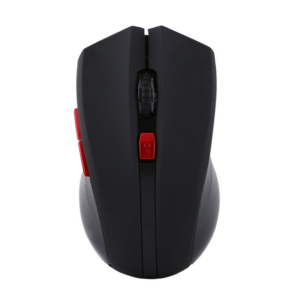 Ratones mecánicos del ratón óptico portátil inalámbrico del juego de 2.4GHz para los juegos de computadora Negro