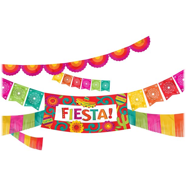 Amscan Fiesta Decoration kit 4 pieces
