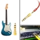 thumbnail image 5 of Adaptador estéreo chapado en oro de 1/4" a 1/8" con conector para auriculares macho de 6,35 mm a hembra de 3,5 mm para altavoces, guitarras, pianos y amplificadores, 5 of 8