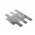 thumbnail image 3 of Apollo Tile   5 Pack Light Gray 2-in. x 8-in Polished Glass Mosaic Tile (4.83 Sq ft/case), 3 of 4