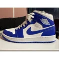 thumbnail image 1 of A-ir Jo-rd-an 1 Mid Oklahoma Blue 9.5 Men 11 Womens, 1 of 4
